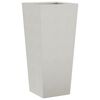 vidaXL Vaso/floreira de jardim 35x35x75 cm a&ccedil;o inoxid&aacute;vel