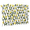 vidaXL&nbsp;Treli&ccedil;a de hera artificial extens&iacute;vel 180x60 cm amarelo