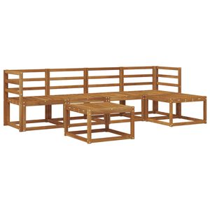 vidaXL Conjunto de Sof&aacute;s para Exterior 6 pcs Natural