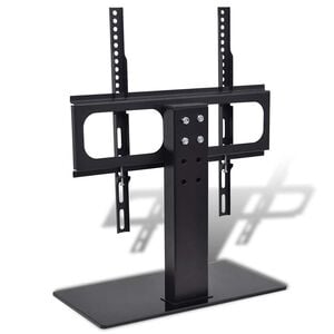 vidaXL Suporte de TV com base de ferro preto 23"-55