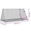 vidaXL Coelheira 200x105x91 cm aço galvanizado prateado