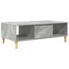 vidaXL Mesa de centro Cinzento 102 x 55 x 35 cm Derivados de Madeira