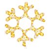 vidaXL Figura natal&iacute;cia de floco de neve 48 LEDs 27x27cm branco quente
