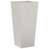 vidaXL Vaso/floreira de jardim 2 pcs 35x35x75 cm a&ccedil;o inoxid&aacute;vel