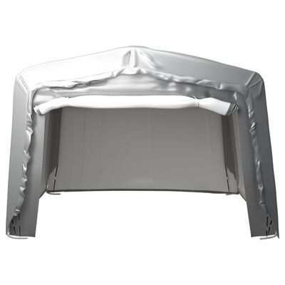 vidaXL Tenda de armazenamento 370x370 cm aço cinzento