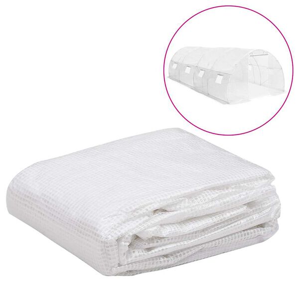 vidaXL Cobertura substitui&ccedil;&atilde;o p/ estufas 18 m&sup2; 3x6x2 m transparente