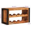vidaXL Escorredor de Vinho 100 x 45 x 33 cm Madeira S&oacute;lida de Ac&aacute;cia