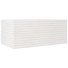 vidaXL Vaso/floreira de jardim 110x60x46cm madeira pinho maci&ccedil;a branco