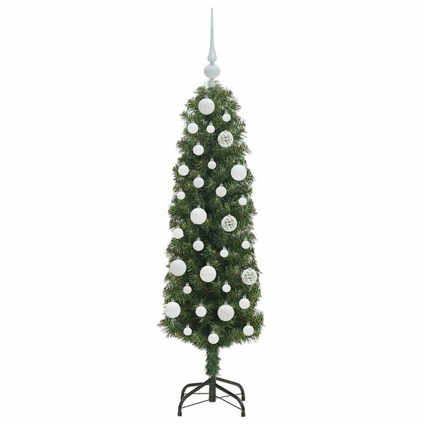 vidaXL &Aacute;rvore de Natal Artificial Verde 120 cm PVC e A&ccedil;o e Pl&aacute;stico