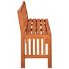 vidaXL Banco de jardim 137 cm madeira de eucalipto maciça