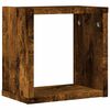 vidaXL Prateleiras de Parede 2 pcs Carvalho Defumado 26 x 15 x 26 cm