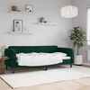 vidaXL Sof&aacute;-cama 80x200 cm veludo verde-escuro