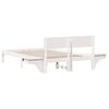 vidaXL Estrutura da Cama com cabeceira Branco 140 x 190 cm
