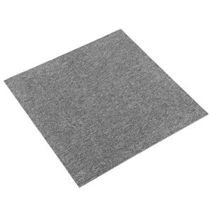 vidaXL Tapete 20 unid. Cinzento 50 x 50 cm 100% Polipropileno