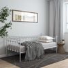 vidaXL Sof&aacute;-cama 90x200 cm metal branco