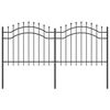 vidaXL Cerca para Jardim Woerden 240 x 140 cm Cinzeto