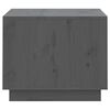 vidaXL Mesa de centro 120x50x40,5 cm madeira de pinho maciça cinzento