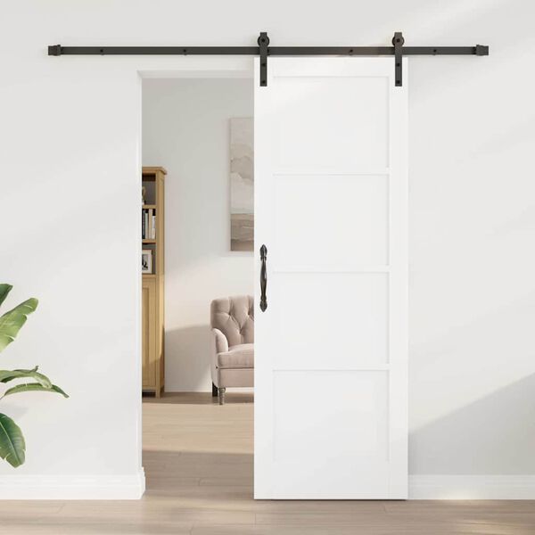vidaXL Porta Deslizante Branco 73,5 x 211 cm