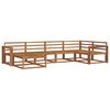 vidaXL Conjunto de Sof&aacute;s para Exterior 6 pcs Natural