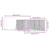 vidaXL Canil de exterior com teto 6x6x2,5 m a&ccedil;o galvanizado prateado