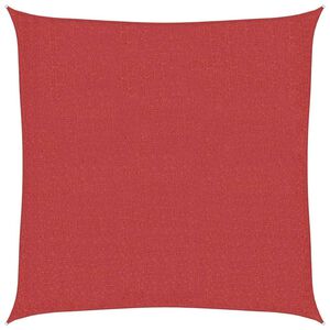 vidaXL Para-sol estilo vela 160 g/m&sup2; 2x2 m PEAD vermelho