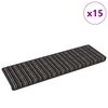 vidaXL Tapetes Adesivos para Escadas 15 pcs Antracite 65 x 21 x 4 cm