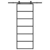 vidaXL Porta deslizante c/ conj. ferragens 76x205cm vidro ESG/alum&iacute;nio