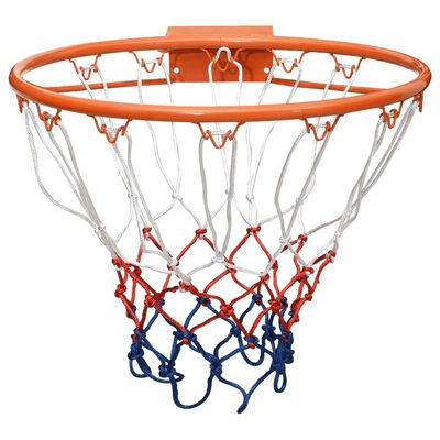 vidaXL Cesto de basquetebol 39 cm aço laranja