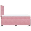 vidaXL Cama com molas/colch&atilde;o 90x190 cm veludo rosa