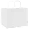 vidaXL Sacos de papel 250 unid com al&ccedil;as branco 32x22x24 cm