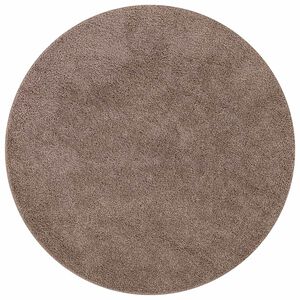 vidaXL Tapete Shaggy Antiderrapante Castanho 160 x 160 cm PP