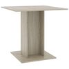 vidaXL Mesa de jantar 80x80x75 cm contraplacado carvalho sonoma