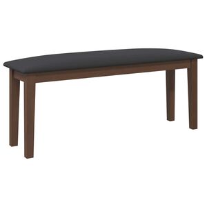 vidaXL Banco 110 cm madeira seringueira maciça castanho