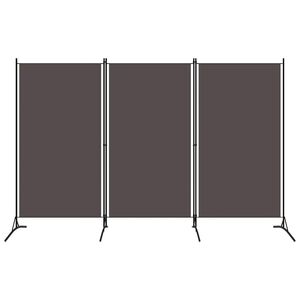 vidaXL Divis&oacute;ria de quarto com 3 pain&eacute;is 260x180 cm antracite
