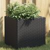 vidaXL Vaso/floreira de jardim 36x30x32 cm vime PE preto
