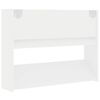 vidaXL Sapateiras de parede 2 pcs 80x18x60 cm contraplacado branco
