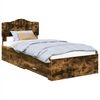 vidaXL Estrutura da Cama com gaveta Carvalho Defumado 70 x 190 cm