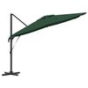 vidaXL Parasol Roma Verde 286 x 285 x 265 cm Poliéster e Alumínio