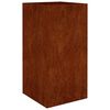 vidaXL Vaso/floreira 40x40x80 cm a&ccedil;o corten