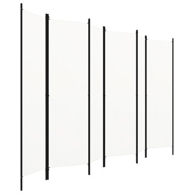 vidaXL Divisória de quarto com 6 painéis 300x180 cm branco