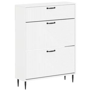 vidaXL Arm&aacute;rio de Sapatos HAARLEM 78 x 24 x 103 cm Branco