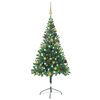 vidaXL &Aacute;rvore de Natal artificial pr&eacute;-iluminada + bolas 380 ramos