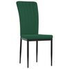 vidaXL Cadeiras de jantar 2 pcs veludo verde-escuro