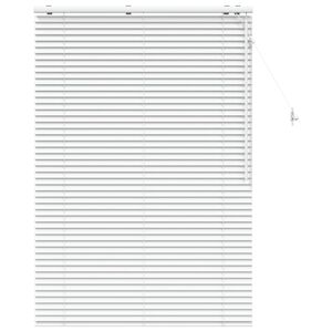 vidaXL Cortina Veneziana Branco 105 x 160 cm 35 mm