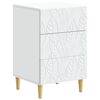 vidaXL Mesa-de-cabeceira Branco 43 x 39,5 x 66,5 cm