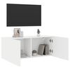 vidaXL Móvel de parede para TV 100x30x41 cm branco