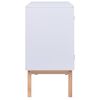 vidaXL Aparador 88,5x40x80 cm MDF e vime branco