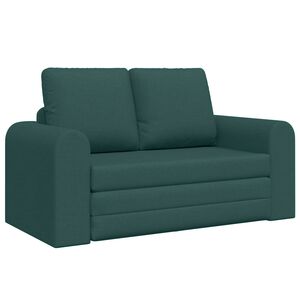 vidaXL Sof&aacute;-Cama Verde Escuro 148 x 71 x 83 cm tecido