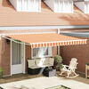 vidaXL Toldo Retr&aacute;til Amarelo e Laranja 400 &times; 300 cm