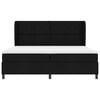vidaXL Cama Box com colch&atilde;o com cabeceira Preto 200 x 200 cm tecido